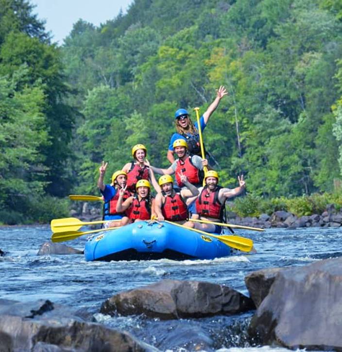 Activité de rafting chez P54